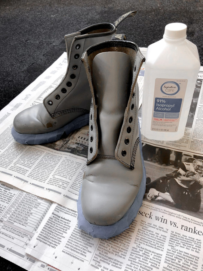 HOW TO PAINT LEATHER BOOTS | STREET MADONNA